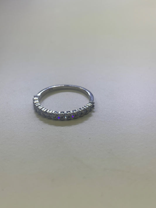 Silver  Ring with CZ