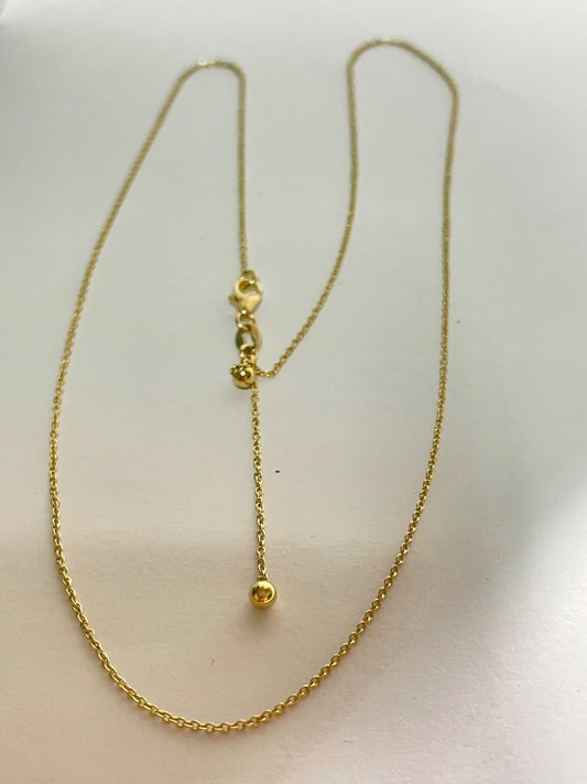 18K Yellow Gold Adjustable  Chain