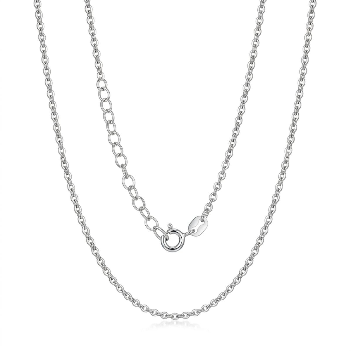 White Silver  Chain