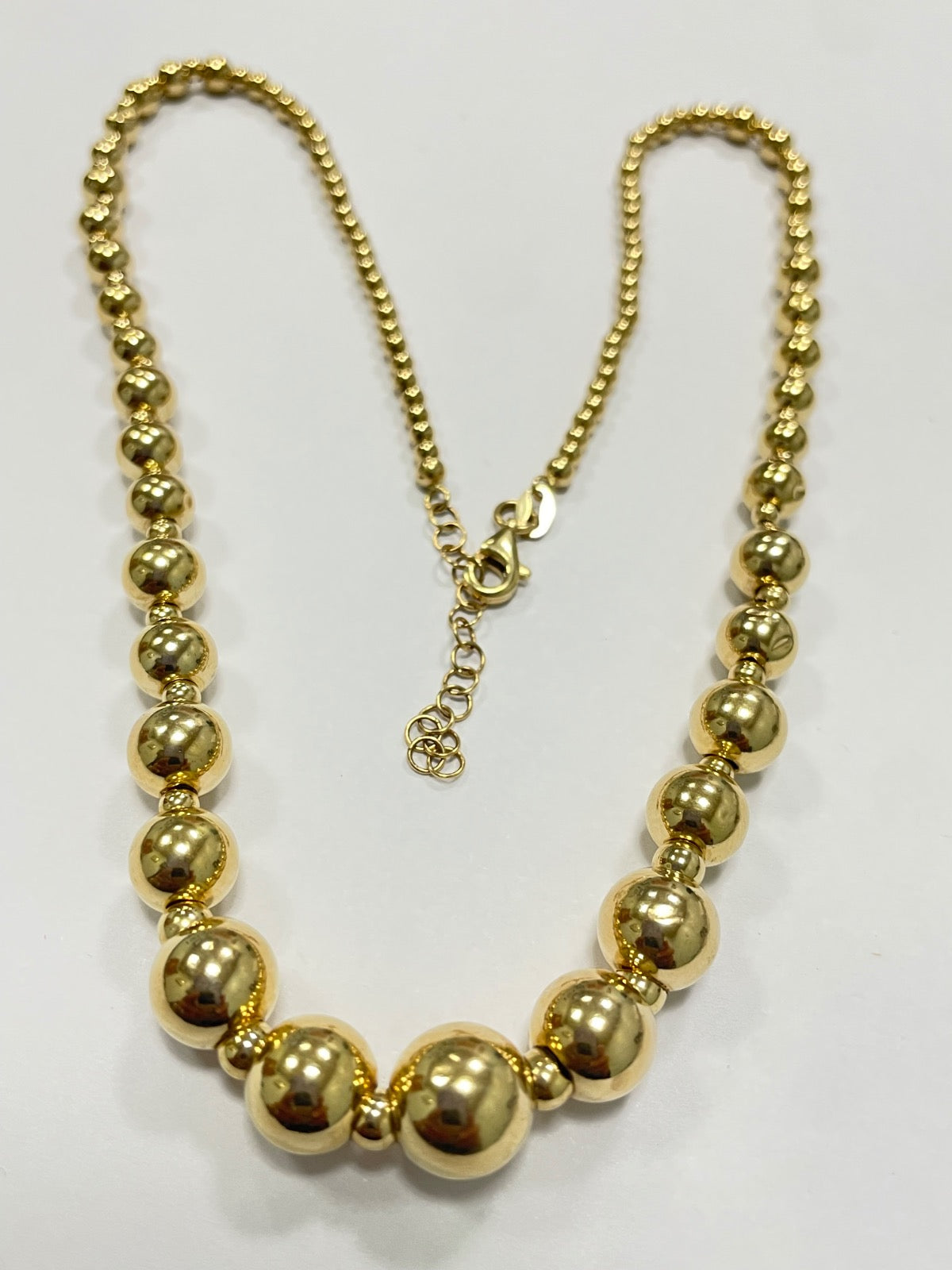 18K Yellow Gold Ball  Chain