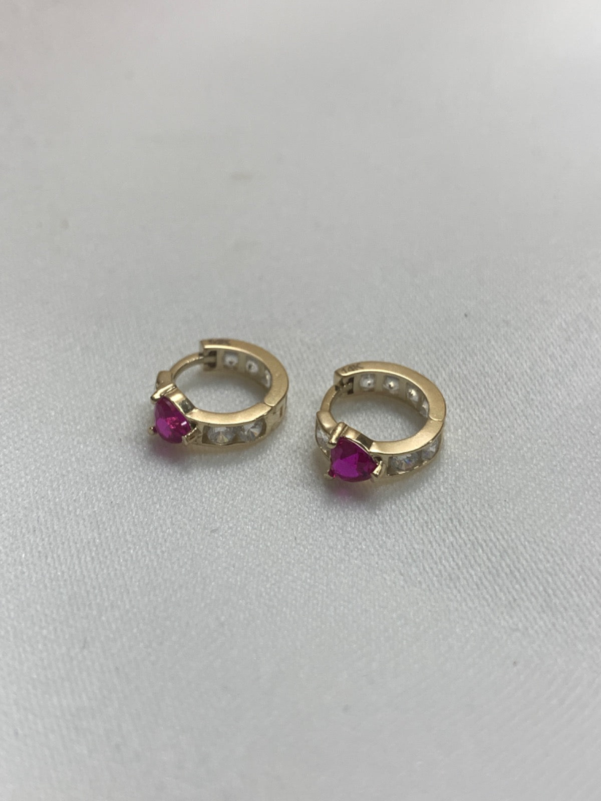 14K Yellow Gold  Earring with CZ