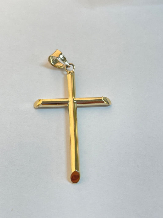 14K Yellow Gold Cross Pendant