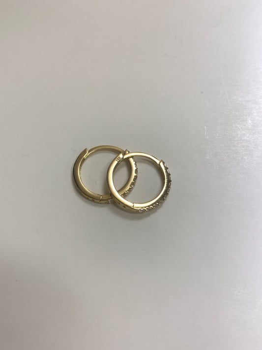 18K Yellow Gold  Earring with CZ