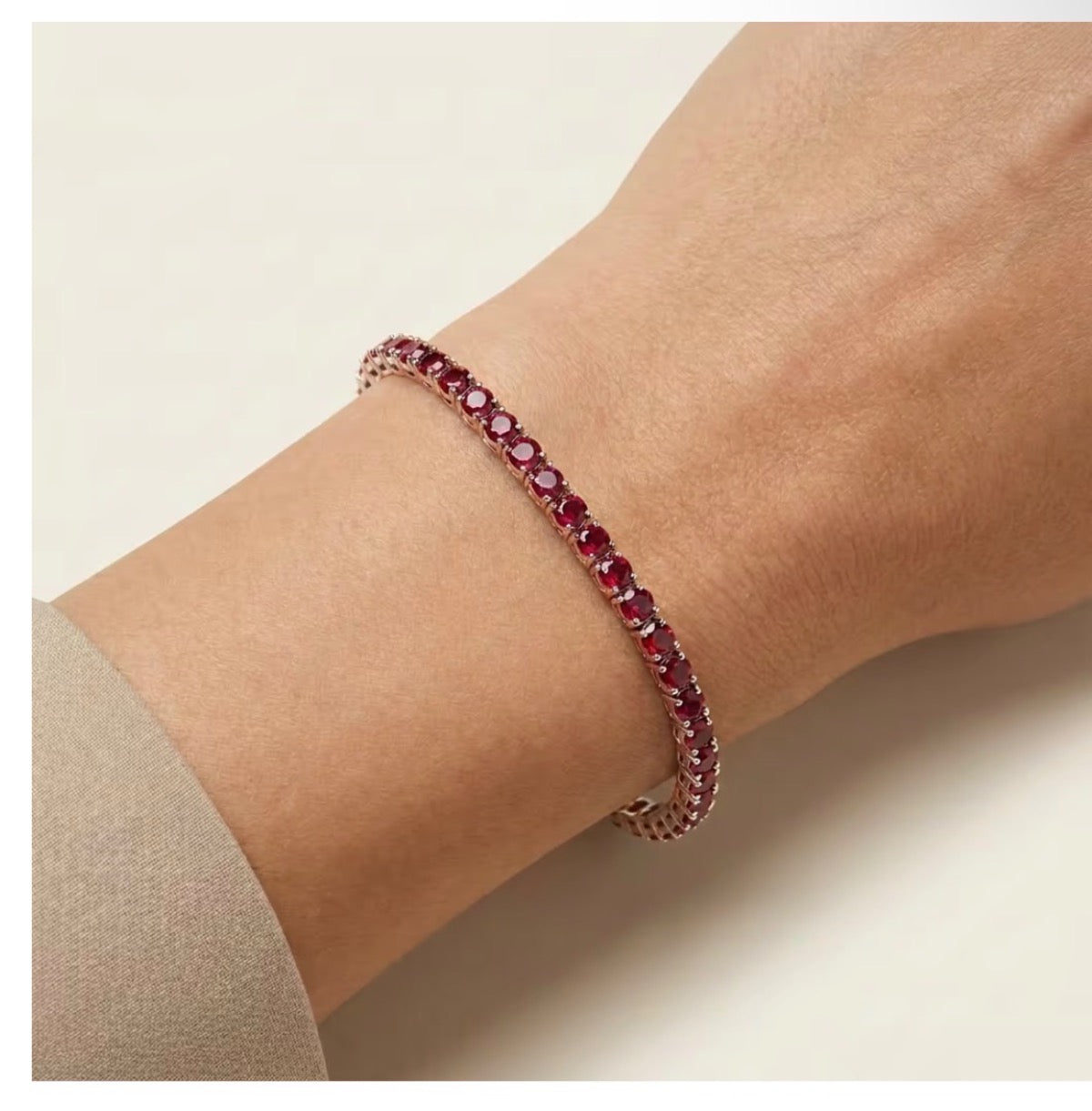14K White Gold Tennis Bracelet with CZ