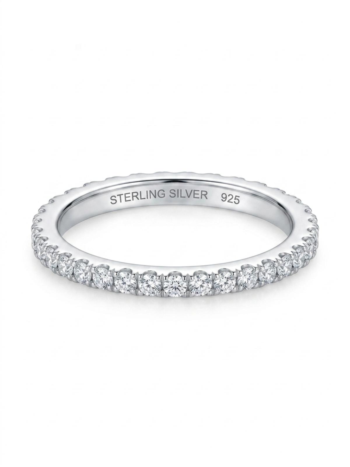 White Silver Eternity Ring