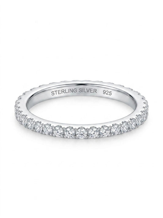 White Silver Eternity Ring