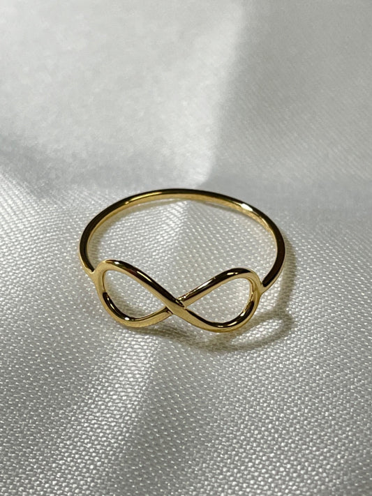 18K Yellow Gold Infinity  Ring