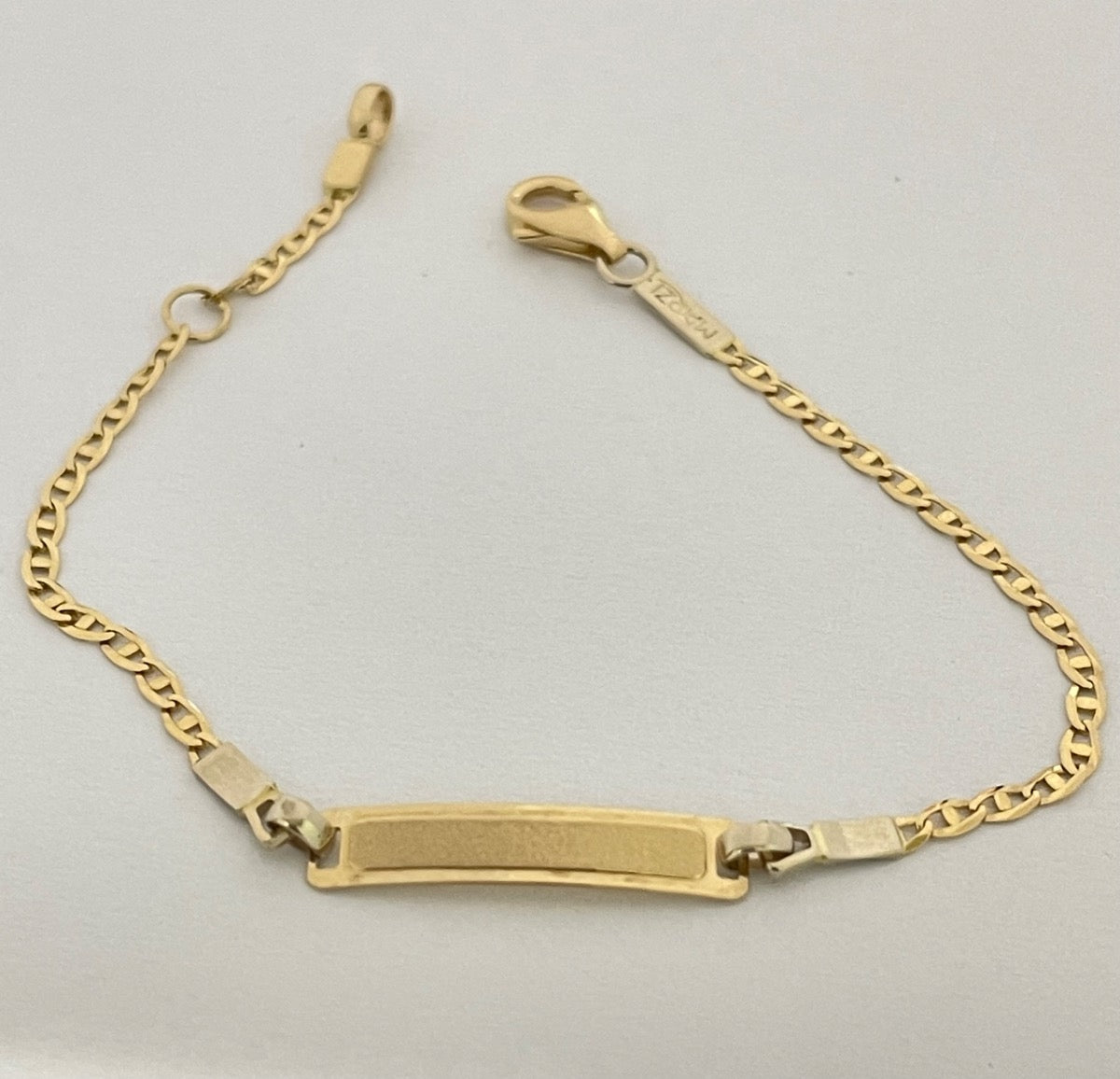 18K Yellow Gold ID Baby Bracelet