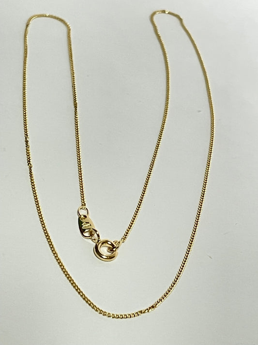 18K Yellow Gold Cuban Chain