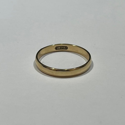 18K Yellow Gold  Wedding Band