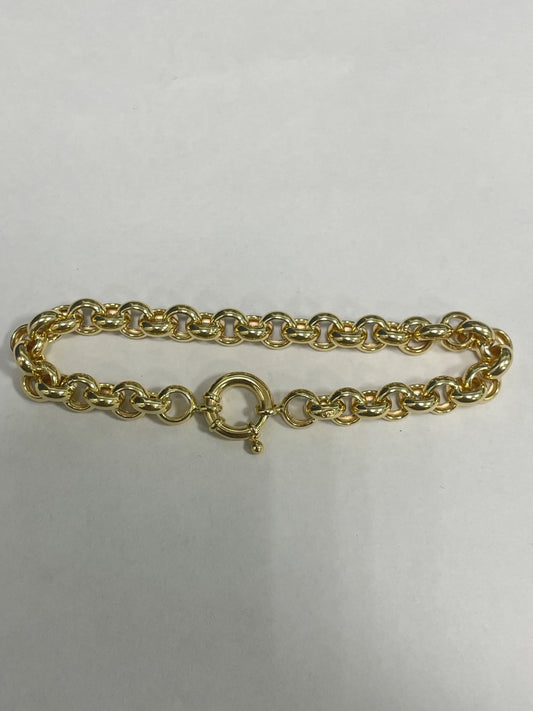 18K Yellow Gold Portuguese Link  Bracelet