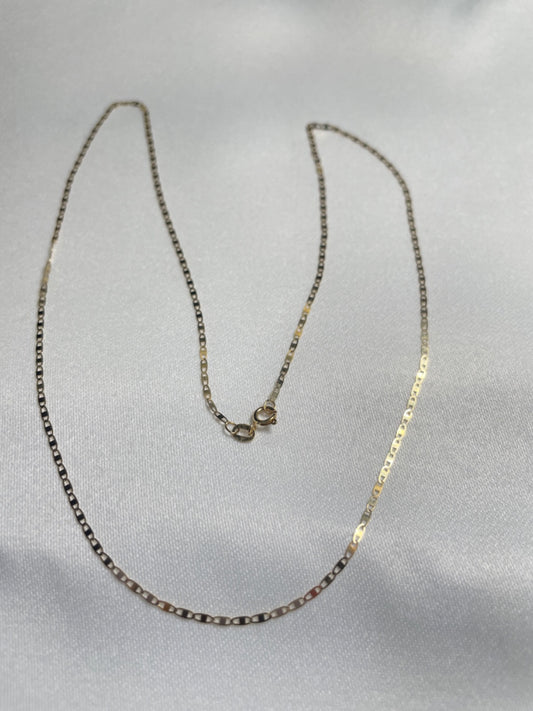 18K Yellow Gold Piastrine  Chain