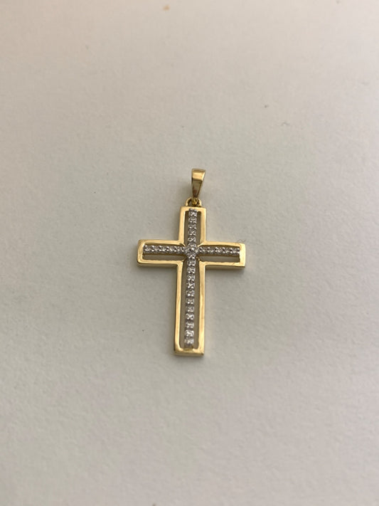 14K Yellow Gold  Pendant with Diamond