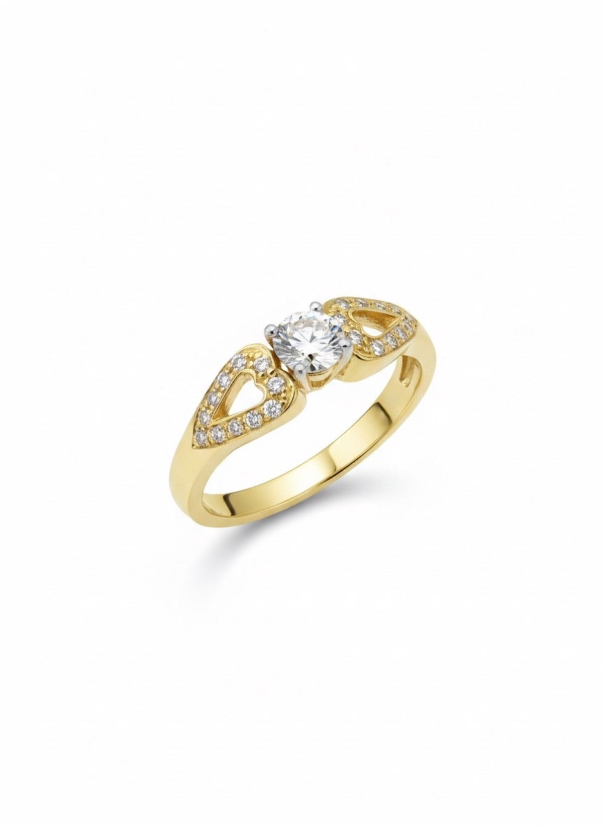 18K Yellow Gold  Engagement Ring with Diamond