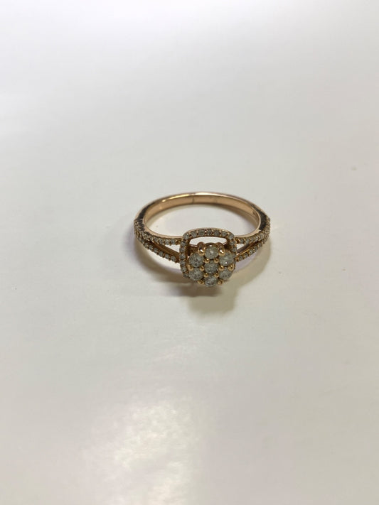 14K Rose Gold  Ring with Diamond