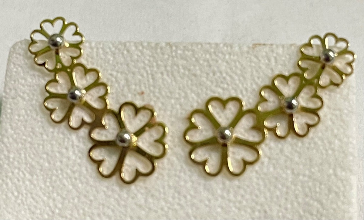 18K Yellow Gold  Earring