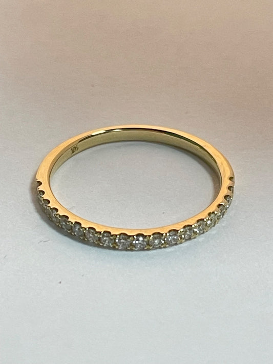 14K Yellow Gold  Engagement Ring with Diamond