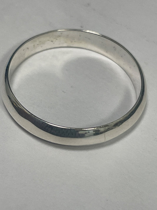 White Silver Engagement Ring