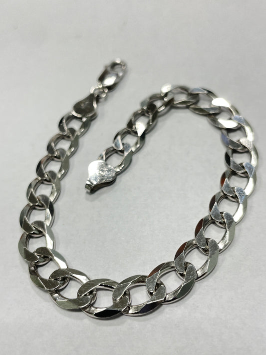 Silver Cuban Link Bracelet