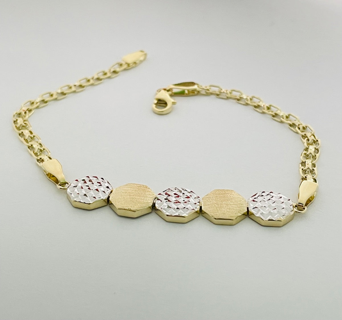 14K Two-Tone Gold  Bracelet
