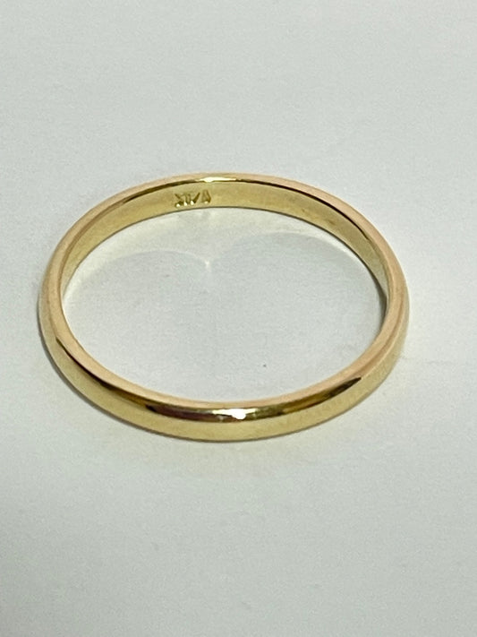 14K Yellow Gold  Wedding Band