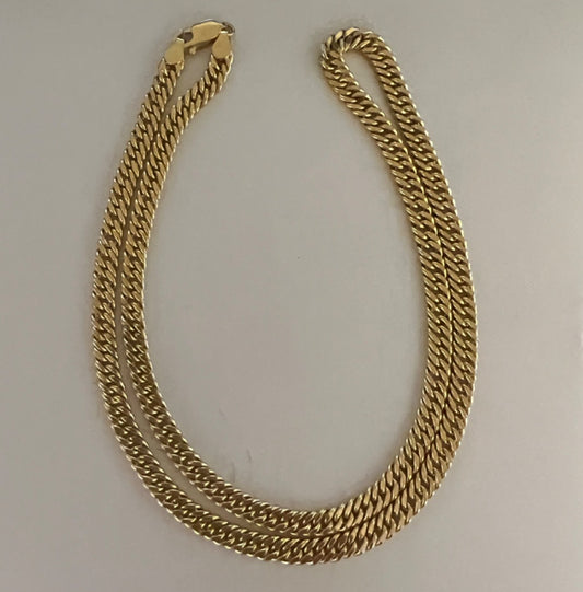 18K Yellow Gold Cuban Link  Chain