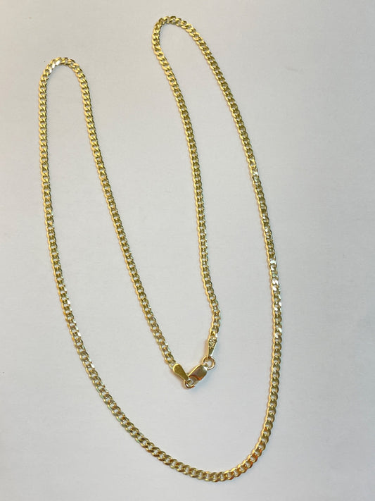 14K Yellow Gold Cuban 2mm Chain