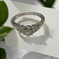 14K White Gold  Ring with Diamond