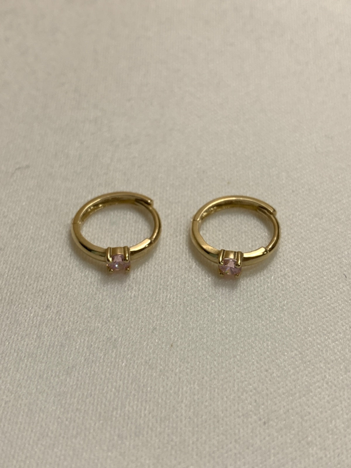 14K Yellow Gold  Earring with CZ