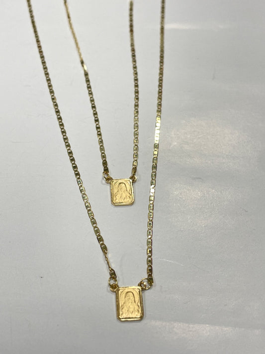 18K Yellow Gold Scapular Chain