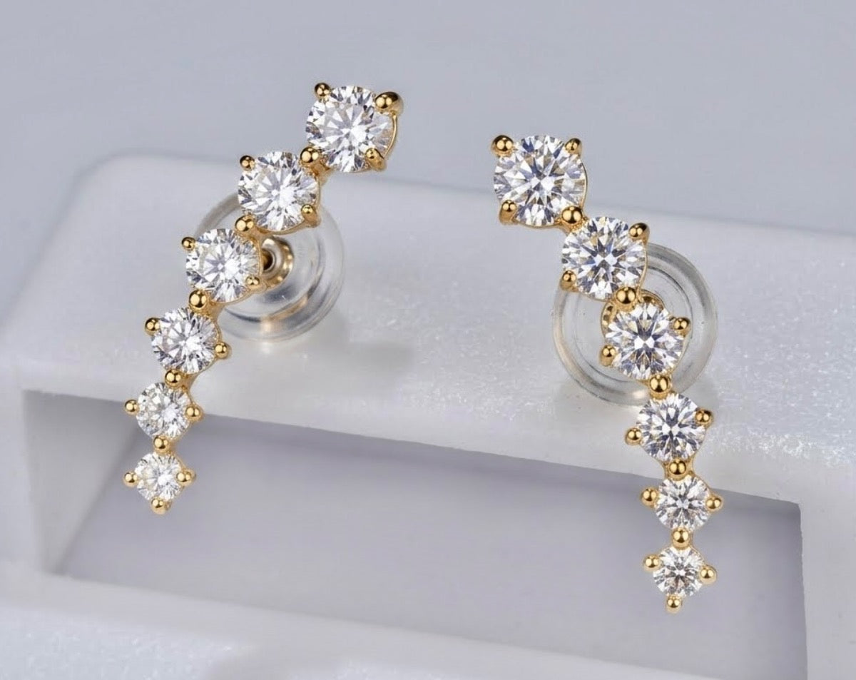 14K Yellow Gold  Earring