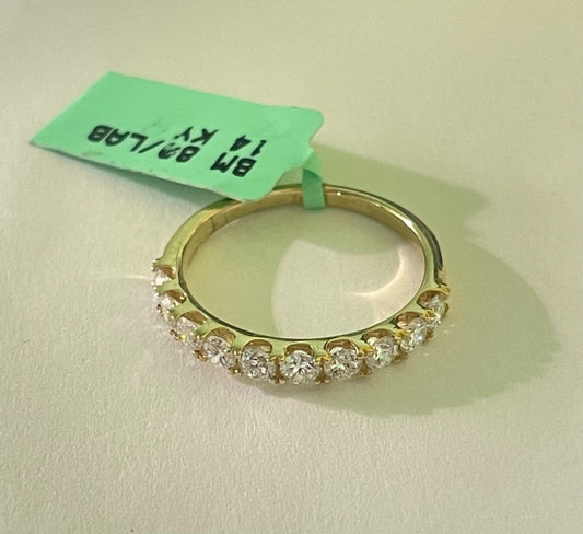 14K Yellow Gold  Ring with Lab Diamond