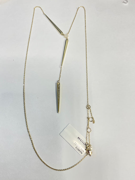 14K Yellow Gold Pendal  Necklace with Diamond