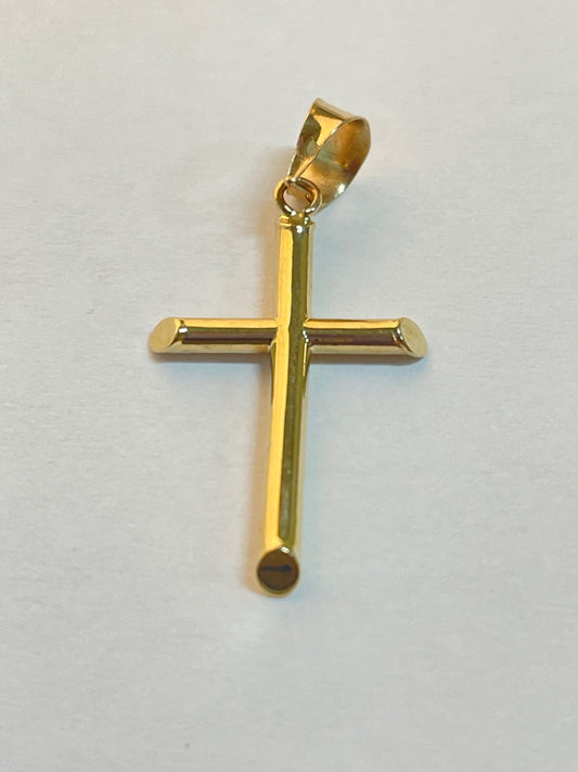 14K Yellow Gold Cross Pendant