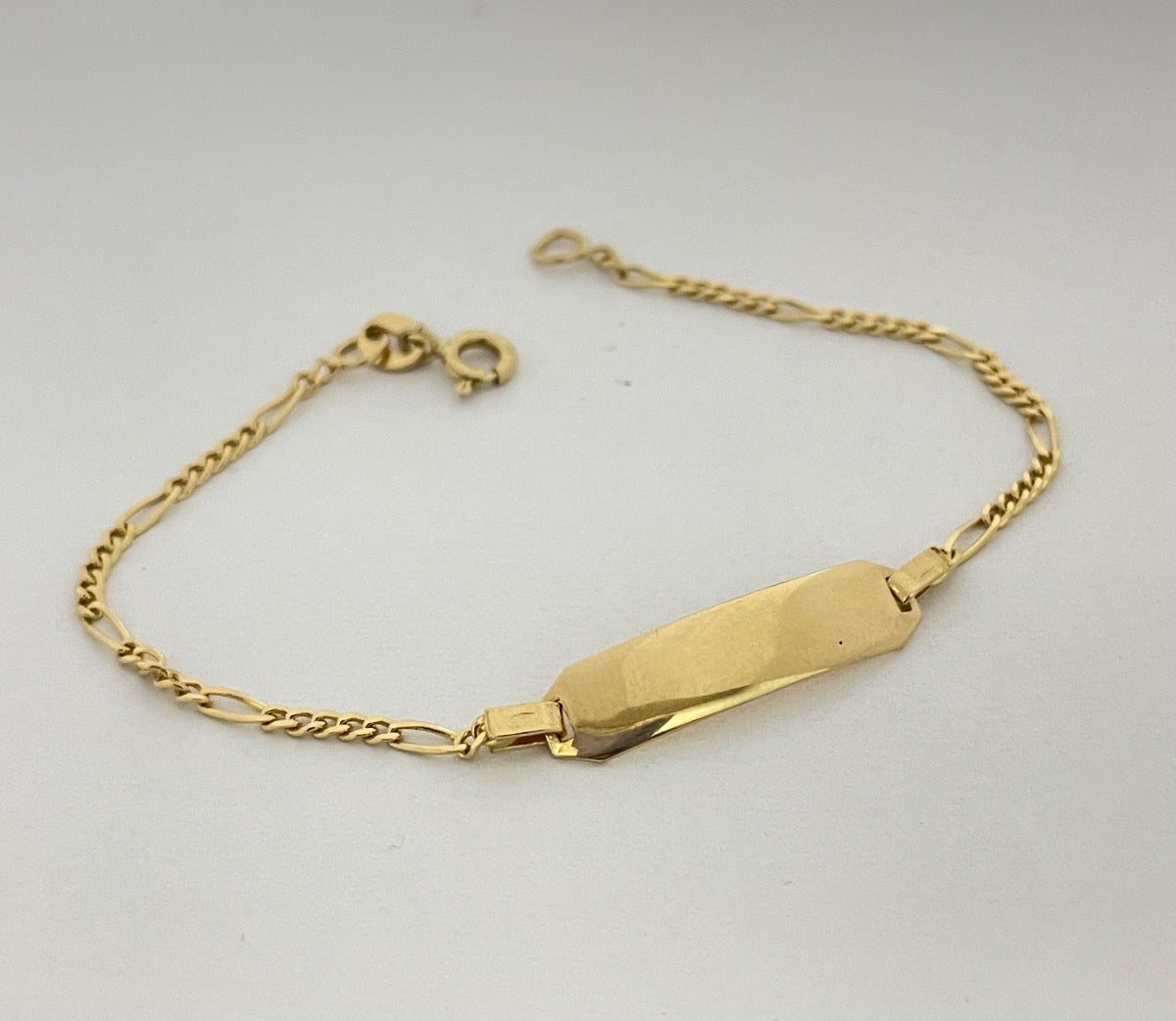18K Yellow Gold ID Baby Bracelet