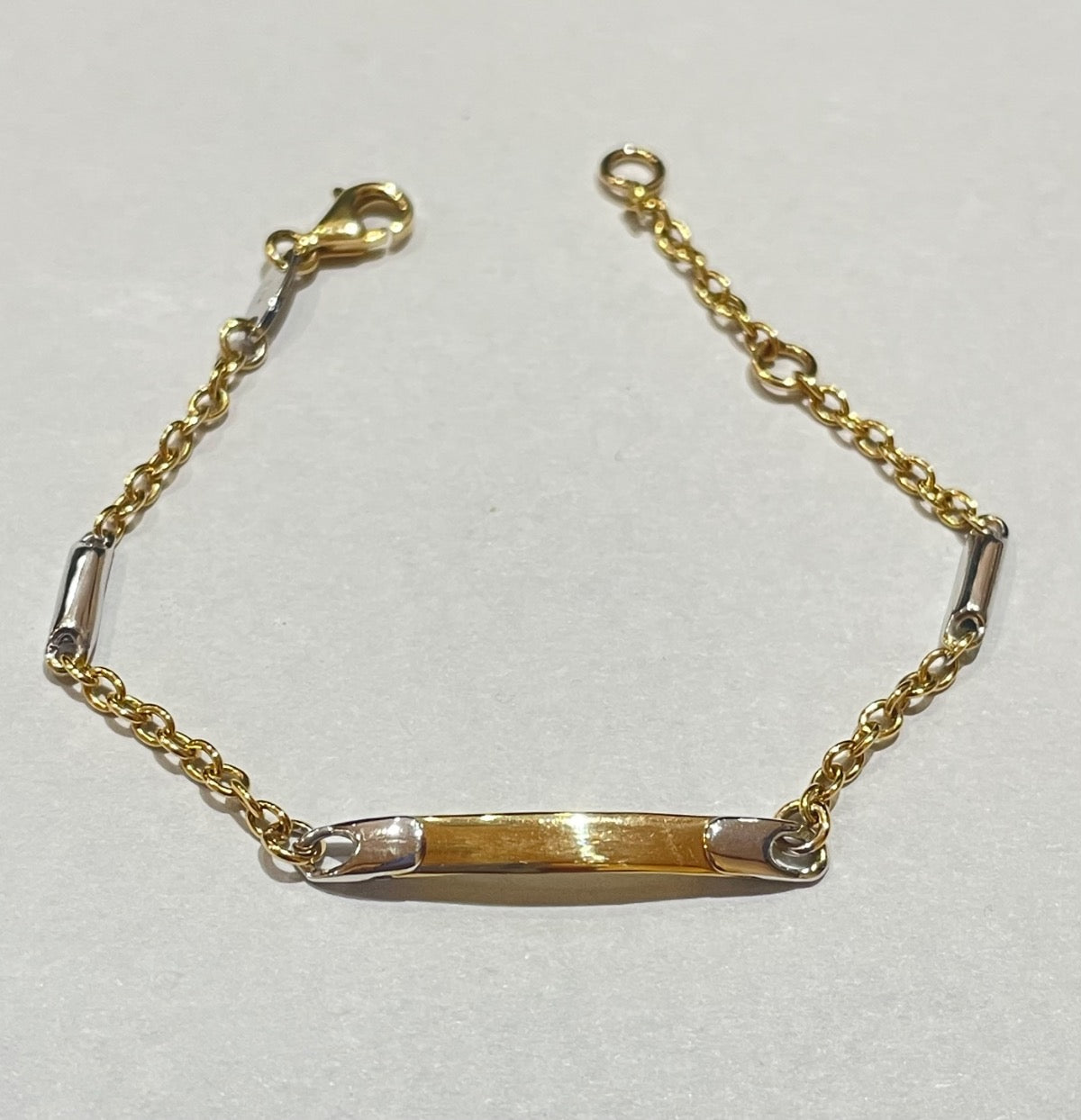 18K Two-Tone Gold  Baby Bracelet