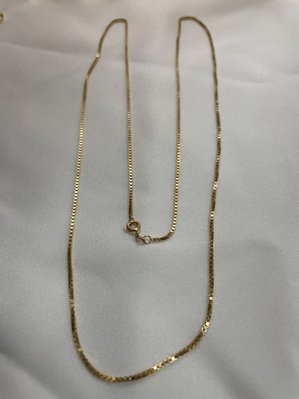 18K Yellow Gold Box Chain