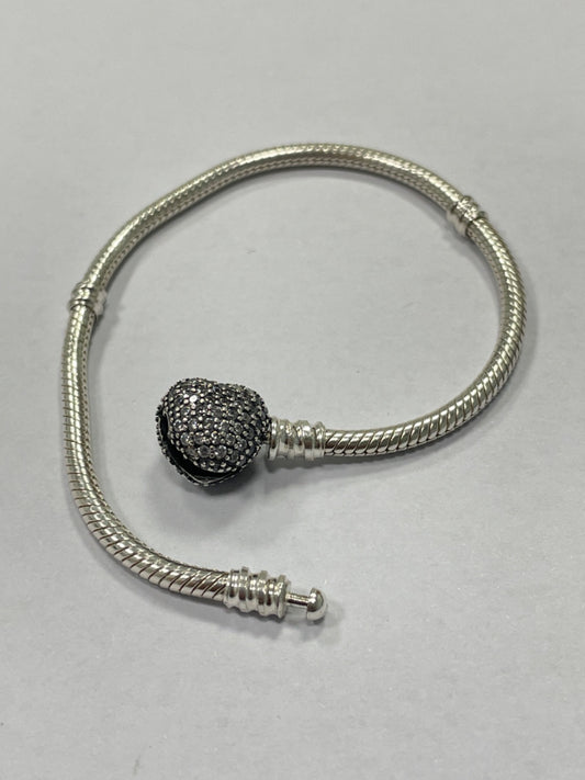 White Silver Pandora Model Bracelet with CZ