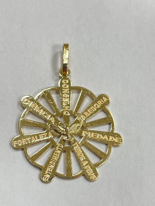 18K Yellow Gold  Pendant with CZ