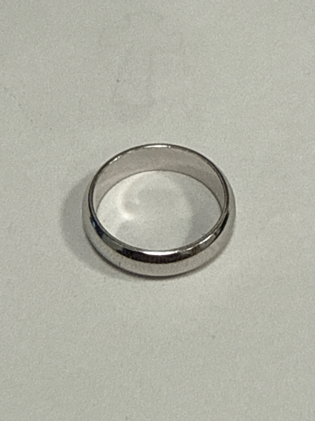 White Silver  Engagement Ring