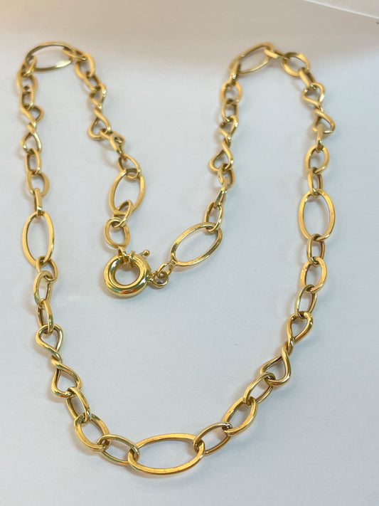 18K Yellow Gold Big Links  Chain