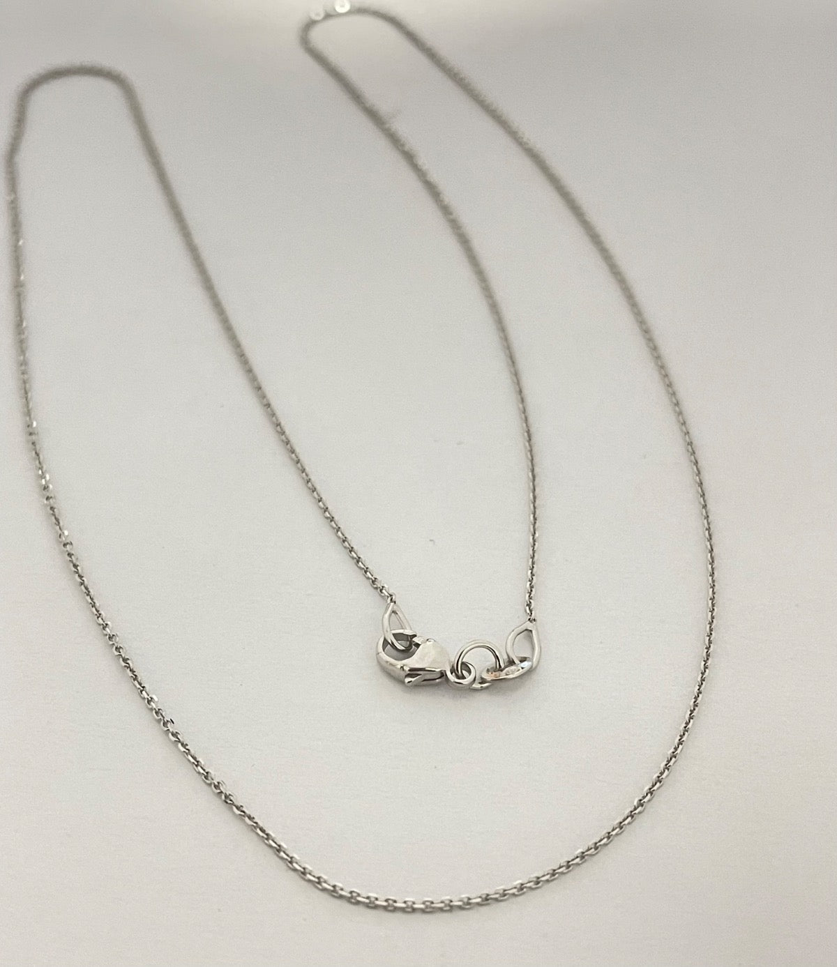 18K White Gold Cable  Chain