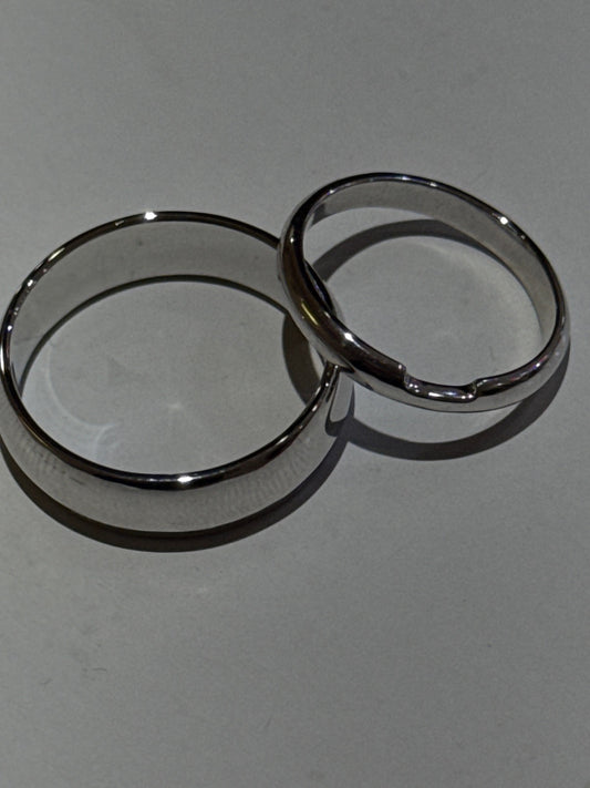 14K White Gold Customized  Wedding Band