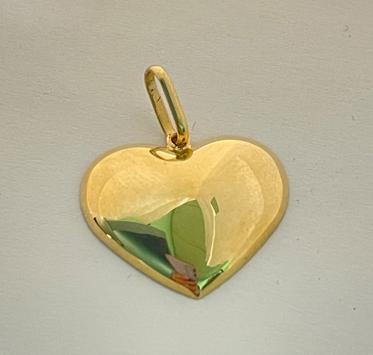 18K Yellow Gold Heart  Pendant