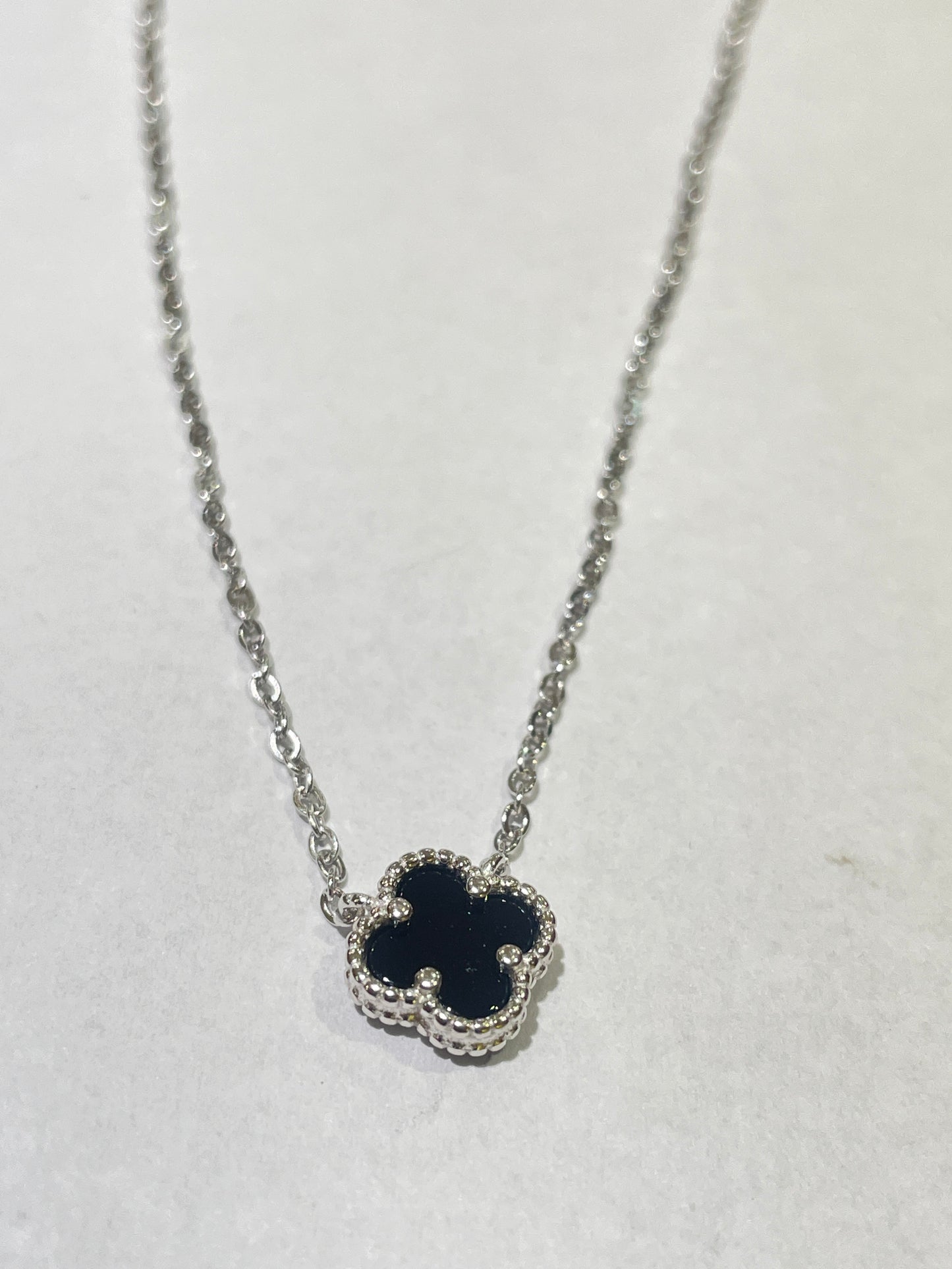 Silver Clover  Chain