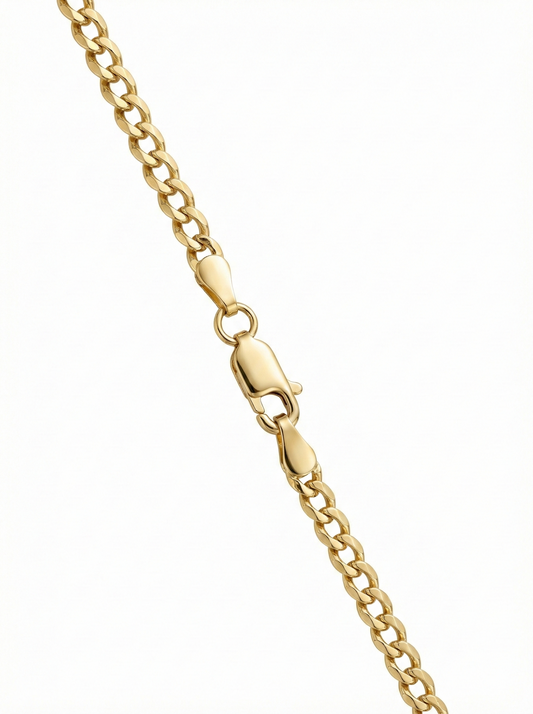 18K Yellow Gold Cuban Link Chain