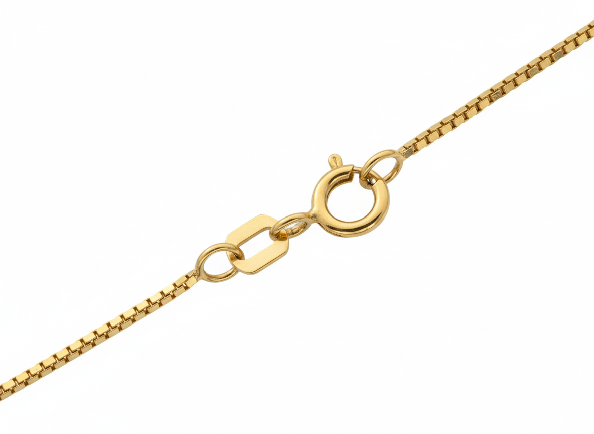 18K Yellow Gold Box Chain