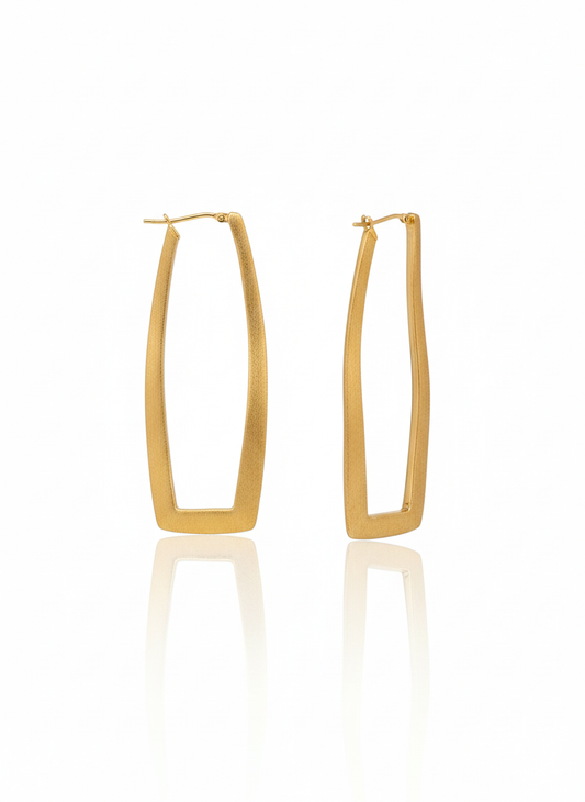 14K Yellow Gold Hoop Earring