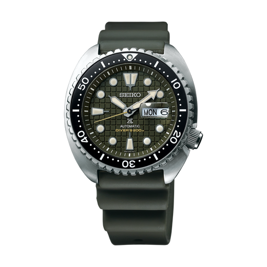 Seiko Prospex SRPE05 Men's Automatic Dive Watch — 45mm Green Dial