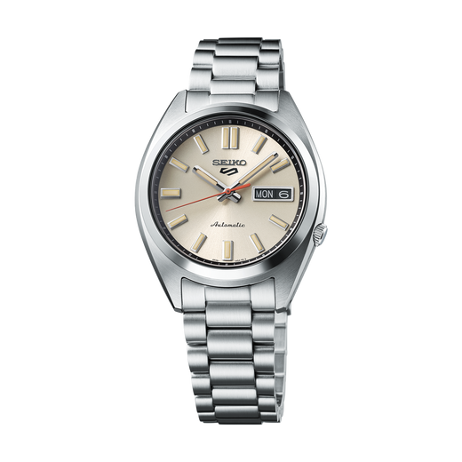 Seiko 5 Sports SRPK91 Men's Automatic Watch — 37.4mm Ivory Dial
